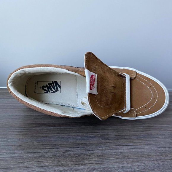 Vans Vault Og SK8 LX Mid Skate Shoes Men's Tobacco Brown - Picture 10 of 14